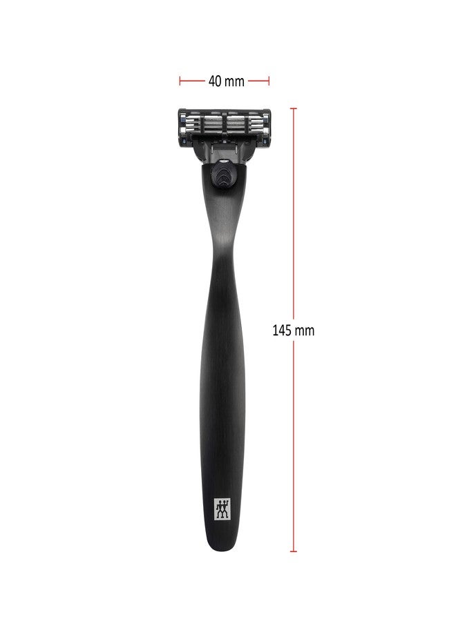 ZWILLING Beauty TWINOX Men’s Facial Razor, Matte Black - Image 5